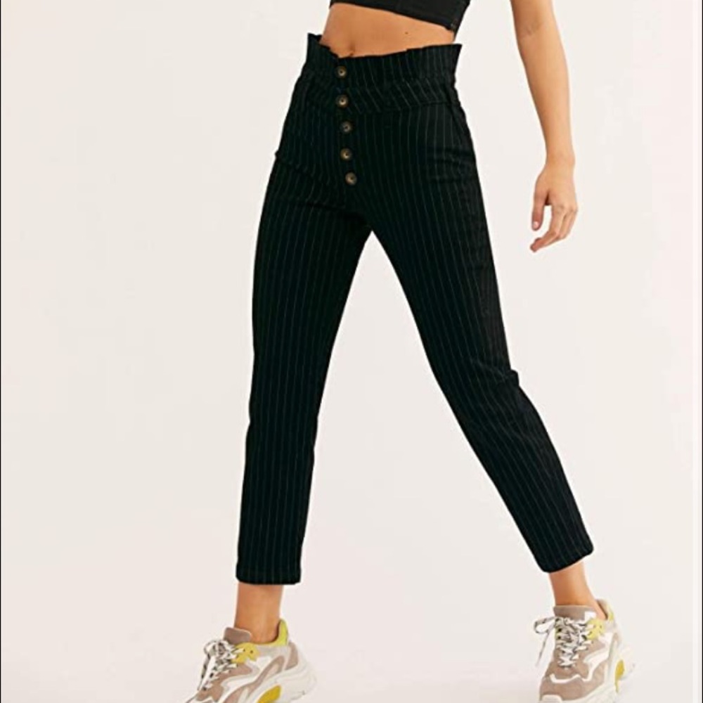 Free People Montella Pinstripe Pants